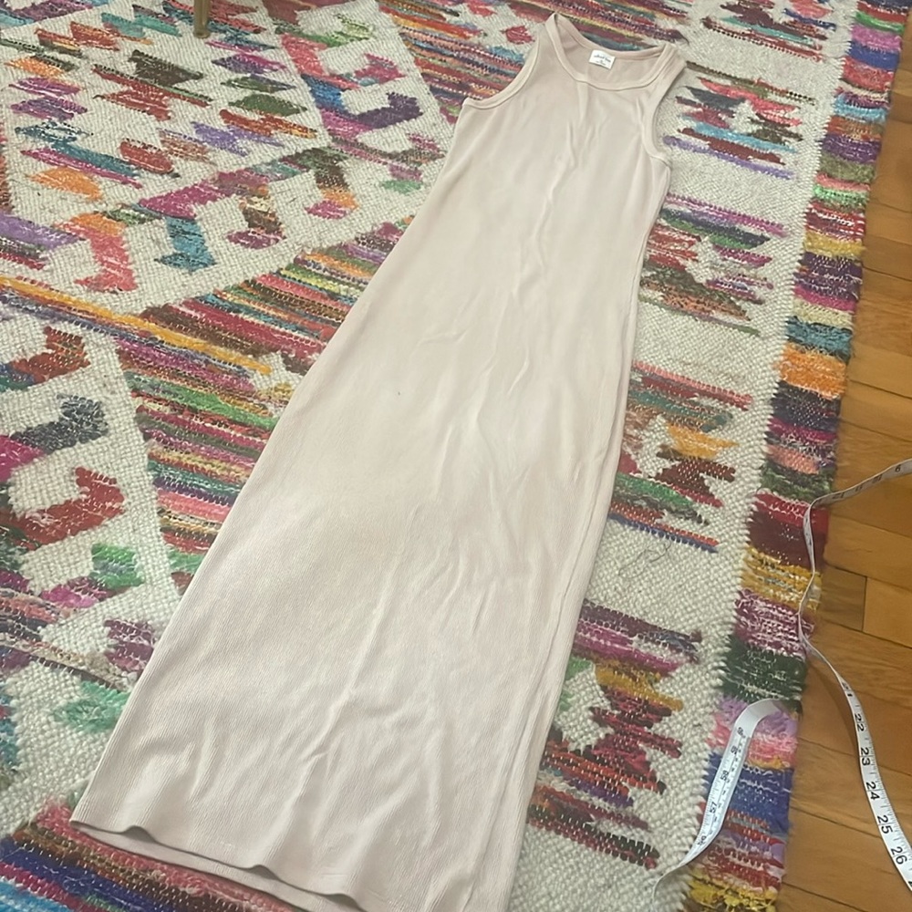 Aritzia Wilfred ribbed maxi dress